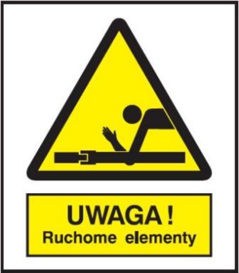 Ostrzeżenie przed ruchomymi elementami